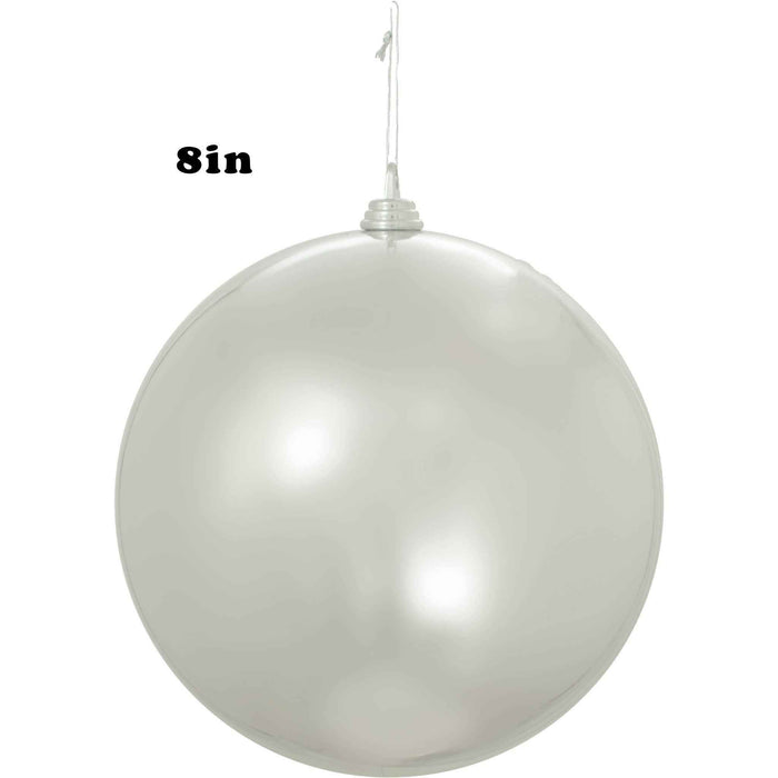 Shiny Silver Ball Ornaments