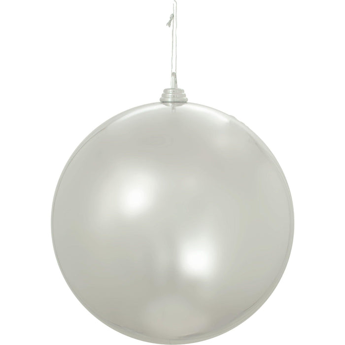 Shiny Silver Ball Ornaments