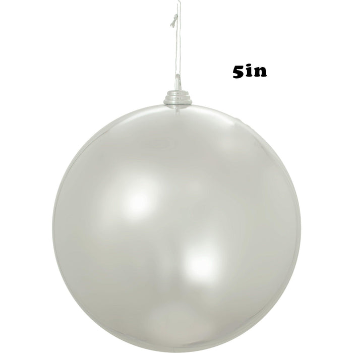 Shiny Silver Ball Ornaments