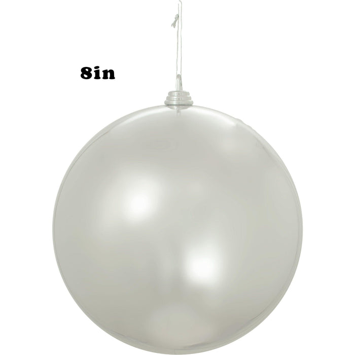 Shiny Silver Ball Ornaments