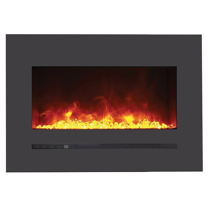 Sierra Flame 34" Built-in /Wall Mounted Linear Electric Fireplace (WM-FML-34-4023-STL)