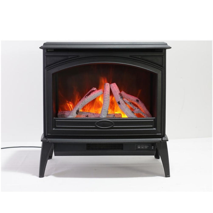 Sierra Flame Cast Iron Free Standing Electric Fireplace