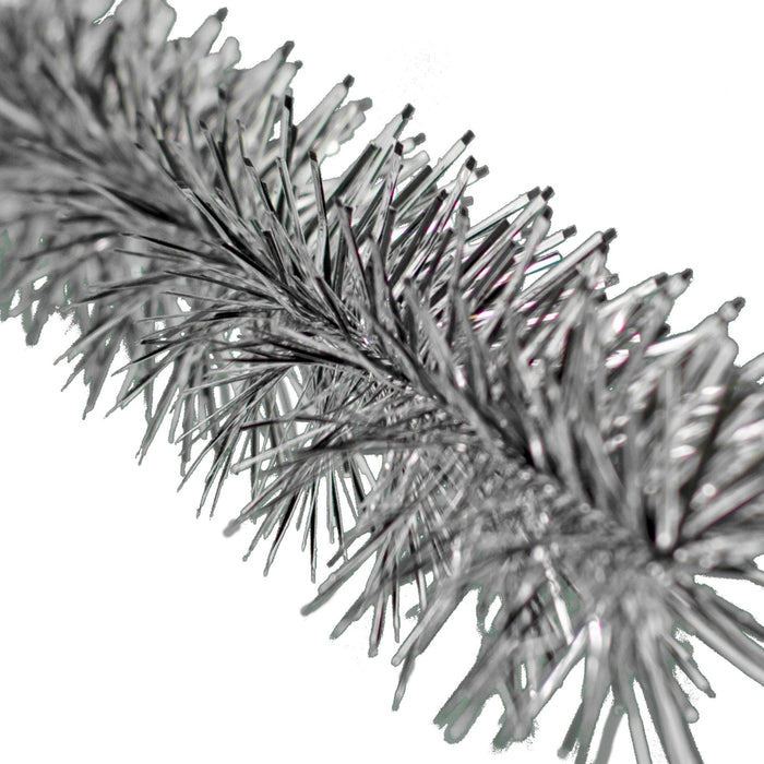 Silver & Black Tinsel Garland