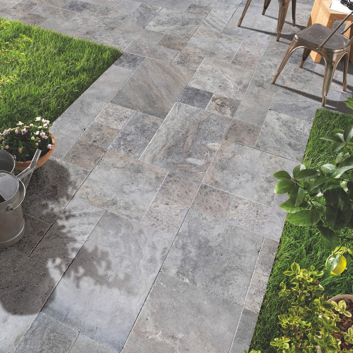Silver Antique Pattern Brushed, Chiseled, and Partially Filled - Full Truckload
