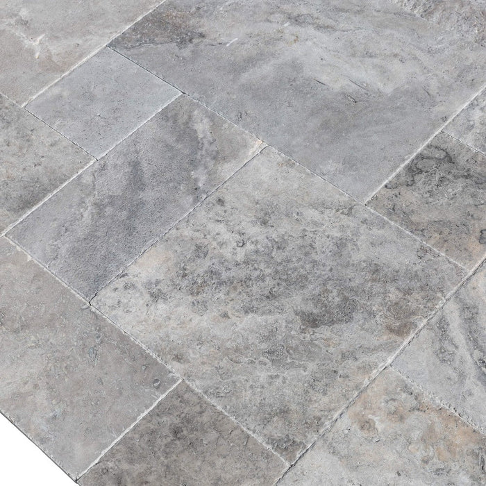Silver Antique Pattern Brushed, Chiseled, and Partially Filled - Full Truckload