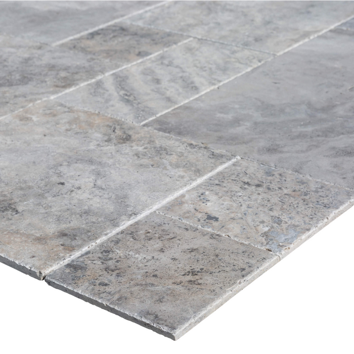 Silver Antique Pattern Brushed, Chiseled, and Partially Filled - Full Truckload