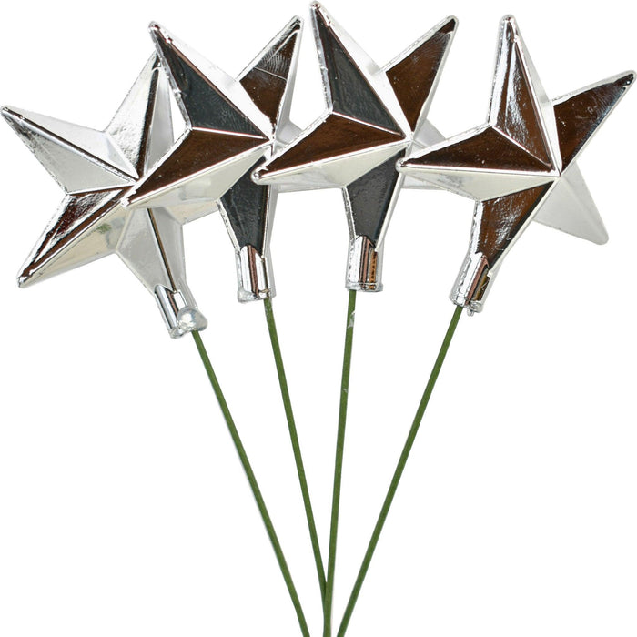 Silver Star Pick Ornaments