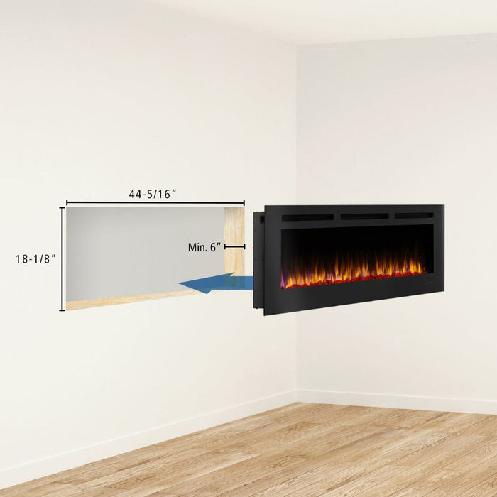 Simplifire Allusion Built-In/Wall-Mounted Electric Fireplace