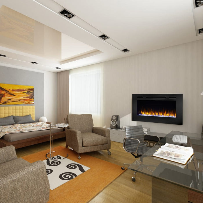 Simplifire Allusion Built-In/Wall-Mounted Electric Fireplace