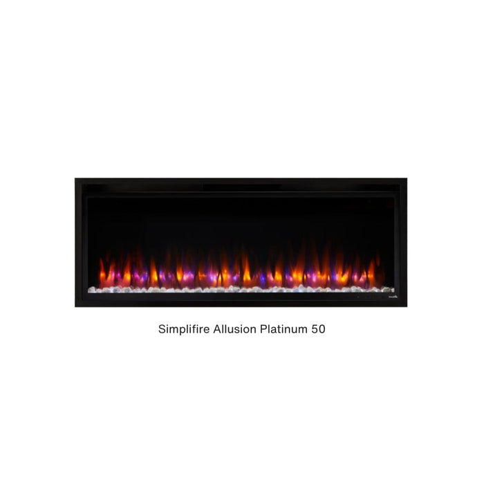 Simplifire Allusion Platinum Built-In Electric Fireplace