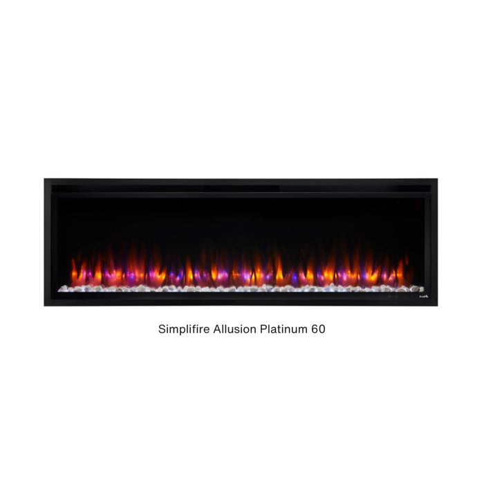 Simplifire Allusion Platinum Built-In Electric Fireplace