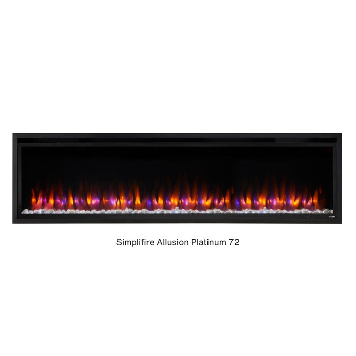 Simplifire Allusion Platinum Built-In Electric Fireplace