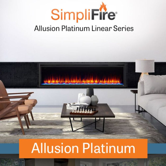 Simplifire Allusion Platinum Built-In Electric Fireplace