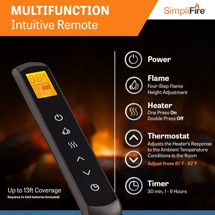 Simplifire Traditional Built-In Electric Fireplace