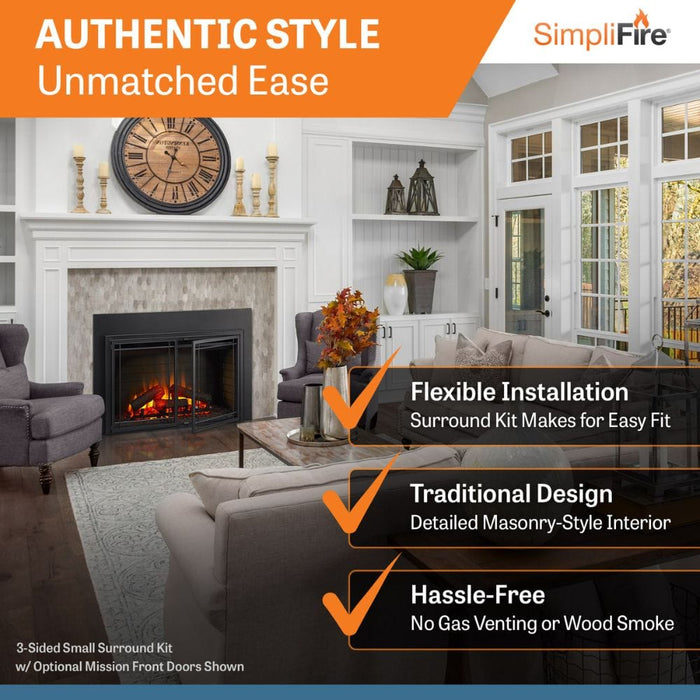 Simplifire Traditional Built-In Electric Fireplace