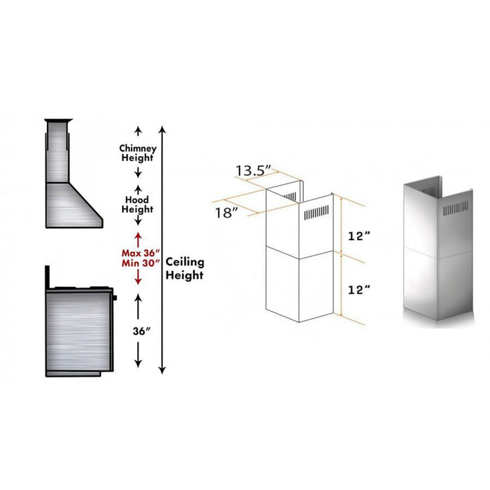 ZLINE Short Kit for 8ft. Ceilings (SK-687)