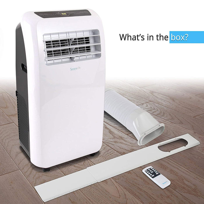 SereneLife SLACHT128 Portable 12000 BTU Room Air Conditioner & Heater w/ Remote