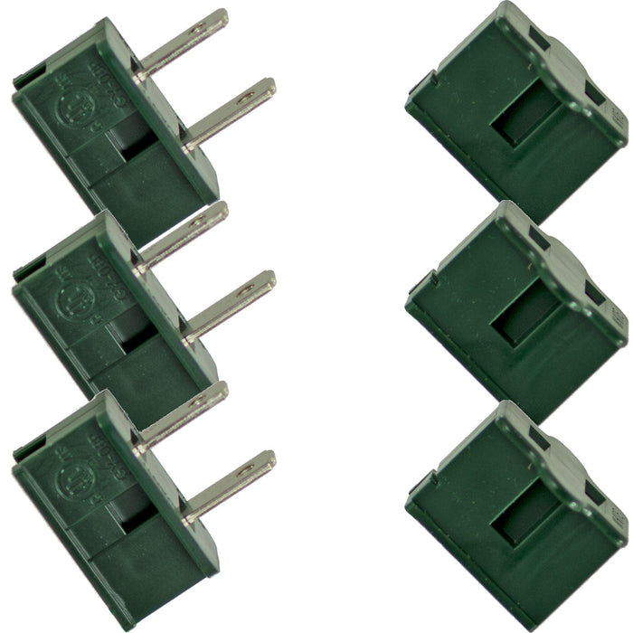 Slide-On Male & Female Zip Plugs