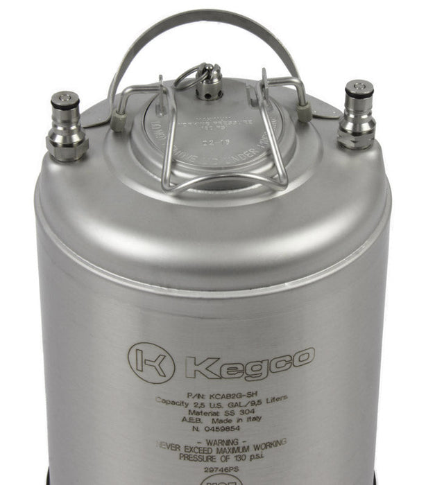 NSF Approved 2.5 Gallon Ball Lock Keg with Strap Handle