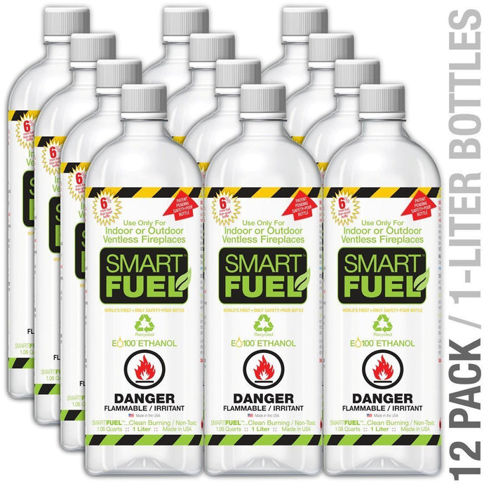 SMARTFUEL™ - Safest Ethanol Fuel for Indoor & Outdoor Ventless Fireplaces