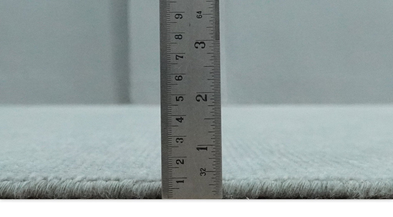 Solid Plain Gray Hand knotted Modern look 8x10 wool Area Rug