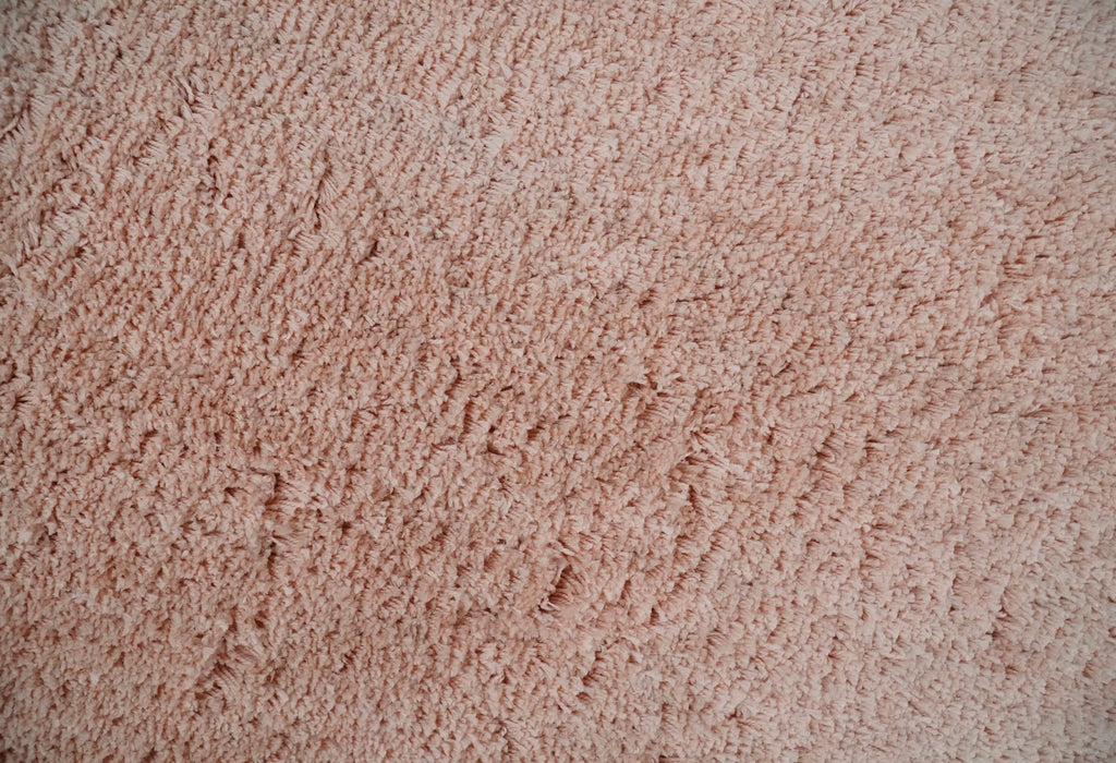 Solid Plush and Soft 3x5, 4x6 and 5x7 Hand Woven Shag Peach Area Rug | SHAG11