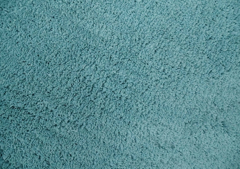 Solid Plush and Soft 3x5, 4x6 and 5x7 Hand Woven Shag Teal Area Rug