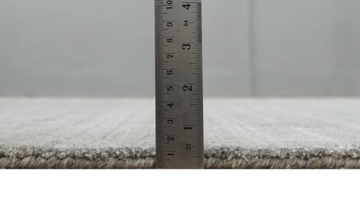 Solid Shaded Gray Shaded Scandinavian 5x7 Blended Wool Flatwoven Area Rug | HL33