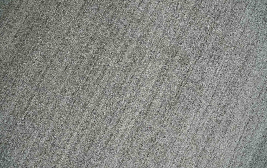 Solid Shaded Gray Shaded Scandinavian 5x7 Blended Wool Flatwoven Area Rug | HL33