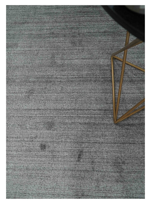 Solid Gray Shaded Scandinavian 5x7 Blended Wool Flatwoven Area Rug | HL37