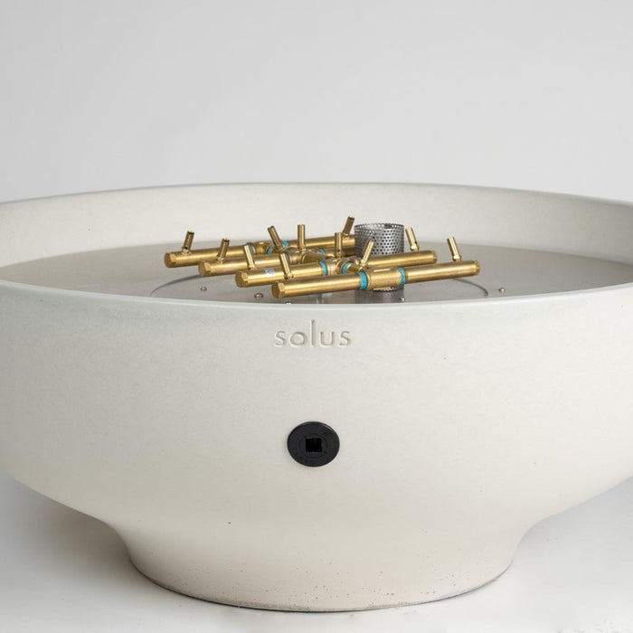 Solus Luna 42-Inch Round Ultra High-Performance Concrete Gas Fire Pit
