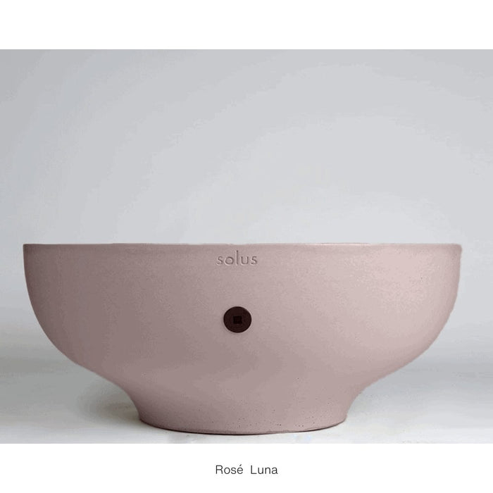 Solus Luna 42-Inch Round Ultra High-Performance Concrete Gas Fire Pit