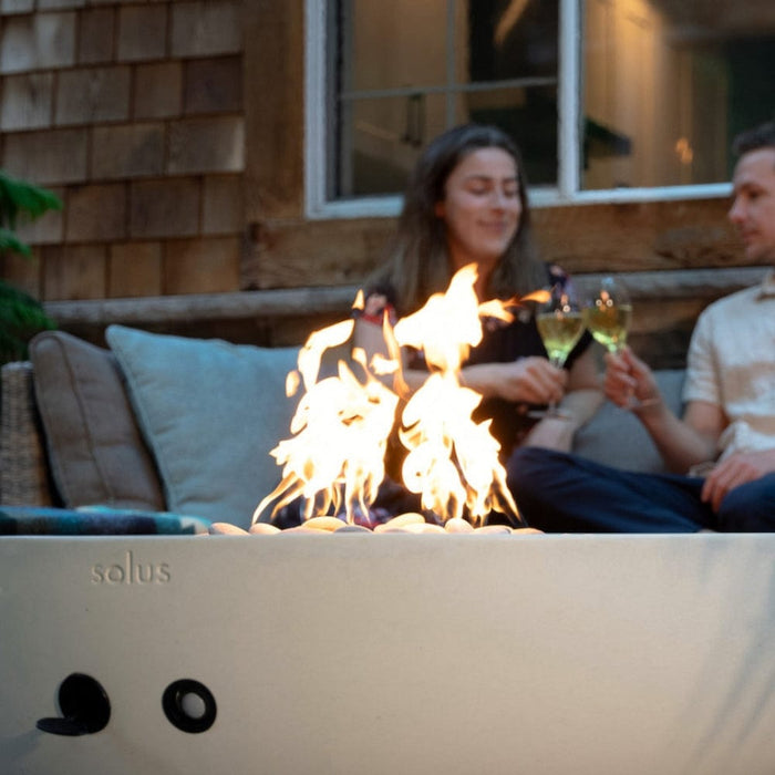 Solus Luna 42-Inch Round Ultra High-Performance Concrete Gas Fire Pit