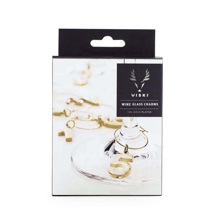 Gold Plated Wine Charms