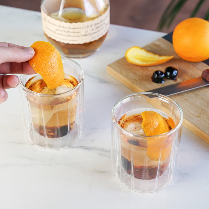 Double-Walled Rocks Glasses Set of 2