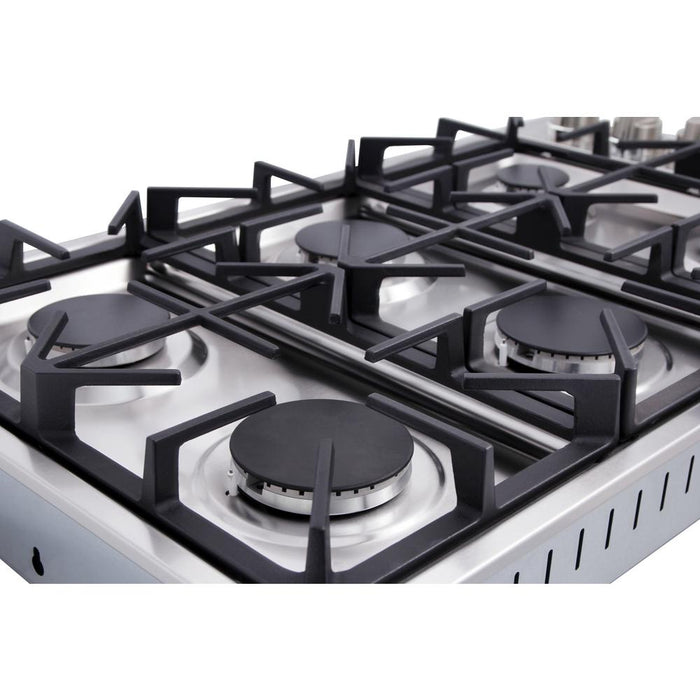 Thor 36 in. Drop-in Natural Gas Cooktop in Stainless Steel, TGC3601