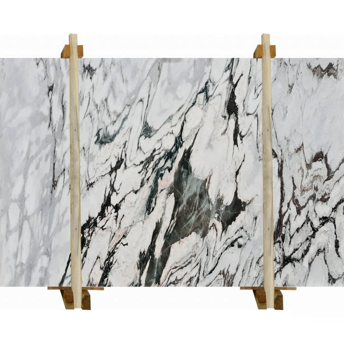 Stingray White Bookmatching Marble Slabs Polished - Livfloors Collection