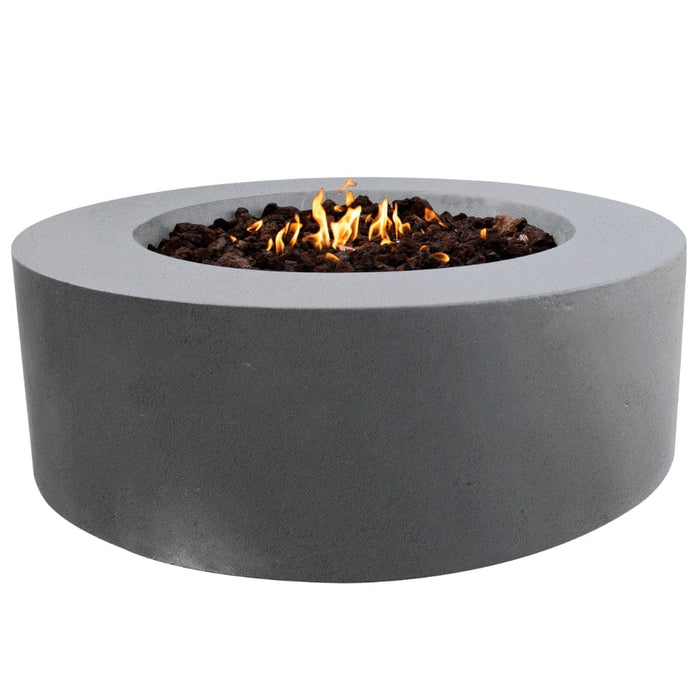 Stonelum Coliseo 01 47-Inch Round Concrete Gas Fire Pit