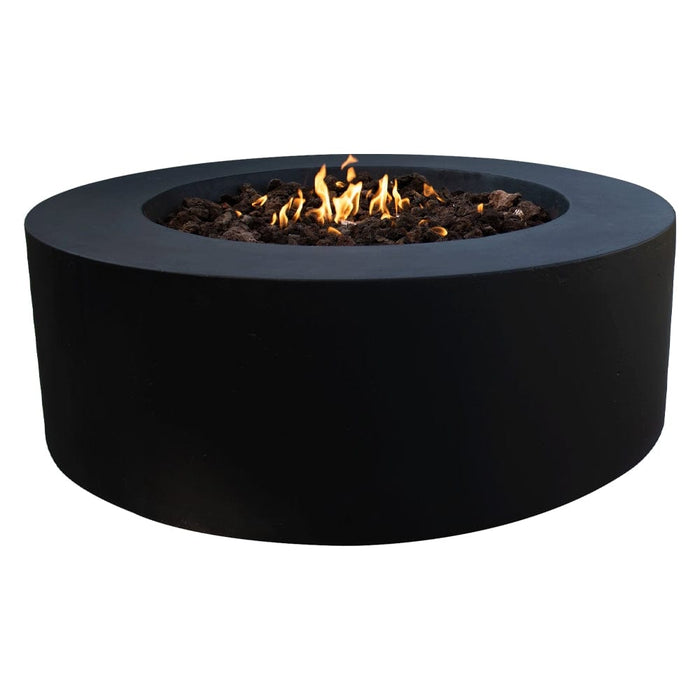 Stonelum Coliseo 01 47-Inch Round Concrete Gas Fire Pit