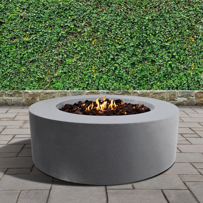 Stonelum Coliseo 01 47-Inch Round Concrete Gas Fire Pit