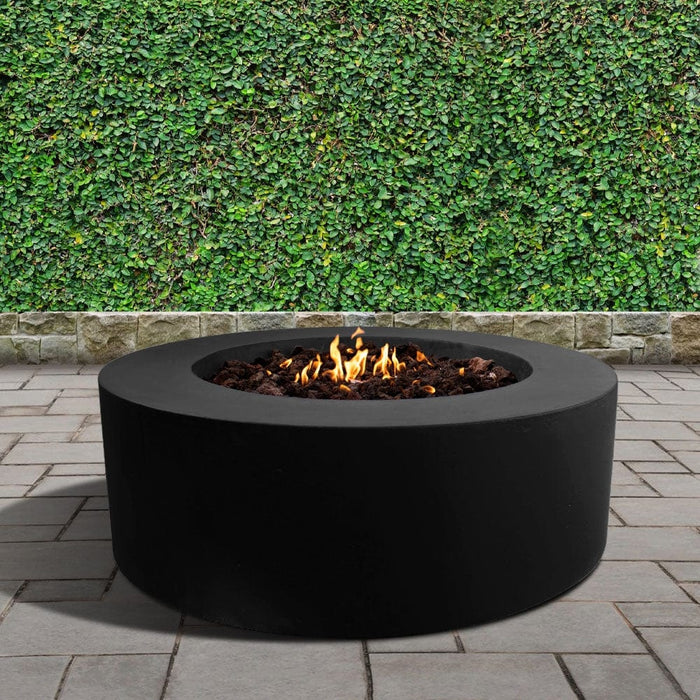 Stonelum Coliseo 01 47-Inch Round Concrete Gas Fire Pit