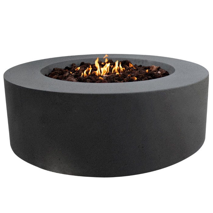 Stonelum Coliseo 01 47-Inch Round Concrete Gas Fire Pit