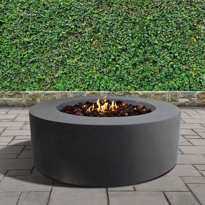 Stonelum Coliseo 01 47-Inch Round Concrete Gas Fire Pit