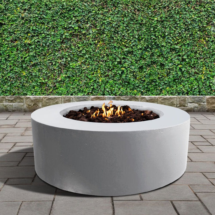 Stonelum Coliseo 01 47-Inch Round Concrete Gas Fire Pit