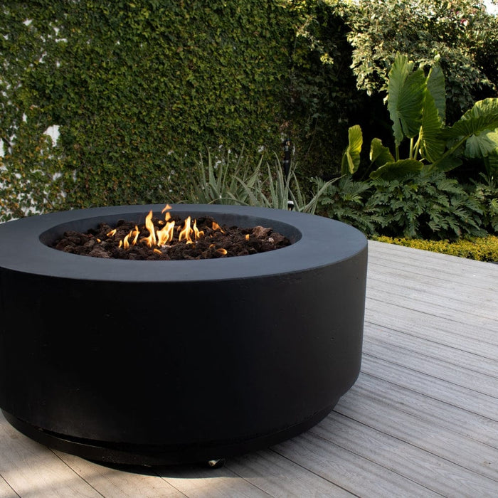 Stonelum Coliseo 01 47-Inch Round Concrete Gas Fire Pit