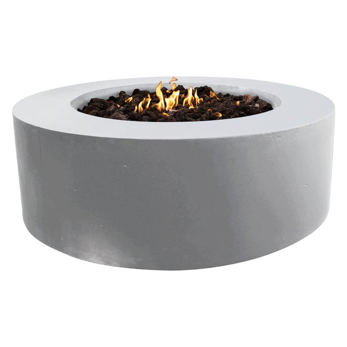 Stonelum Coliseo 01 47-Inch Round Concrete Gas Fire Pit