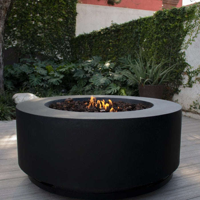 Stonelum Coliseo 01 47-Inch Round Concrete Gas Fire Pit