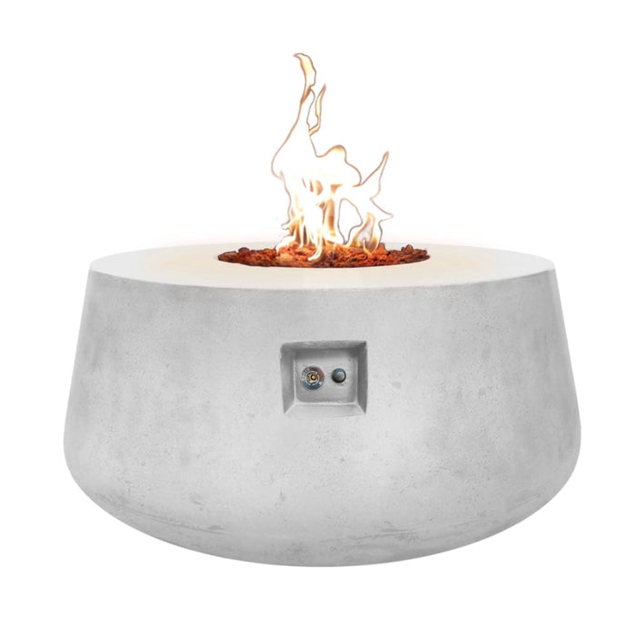 Stonelum Indiana 01 47-Inch Round Concrete Gas Fire Pit Table