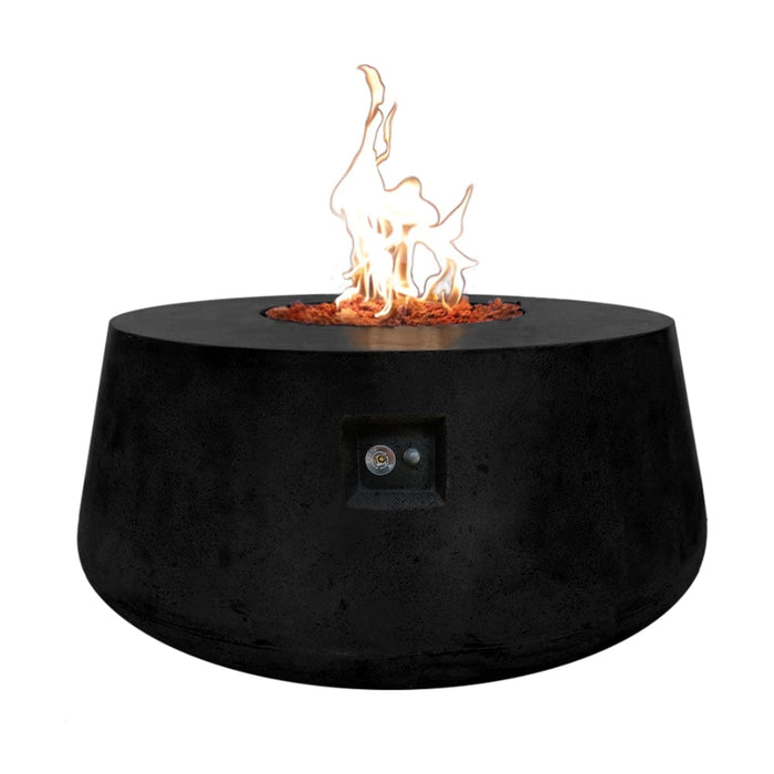 Stonelum Indiana 01 47-Inch Round Concrete Gas Fire Pit Table