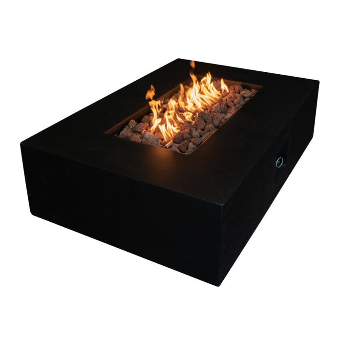 Stonelum Manhattan 01 53-Inch Rectangular Concrete Gas Fire Pit Table